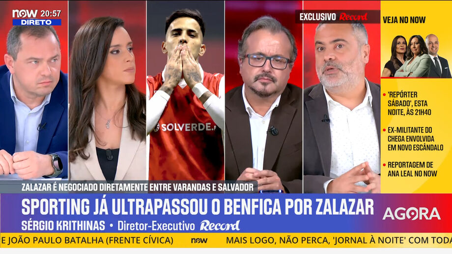 Diretor executivo do Record dá mais dados sobre o alvo de Sporting e Benfica