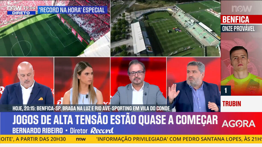 Bernardo Ribeiro, diretor de Record, em declarações no programa 'Record na Hora' no Now