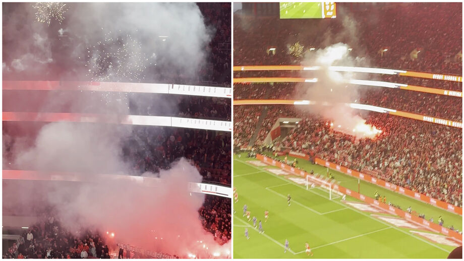 Momento aconteceu na primeira parte do duelo da Luz