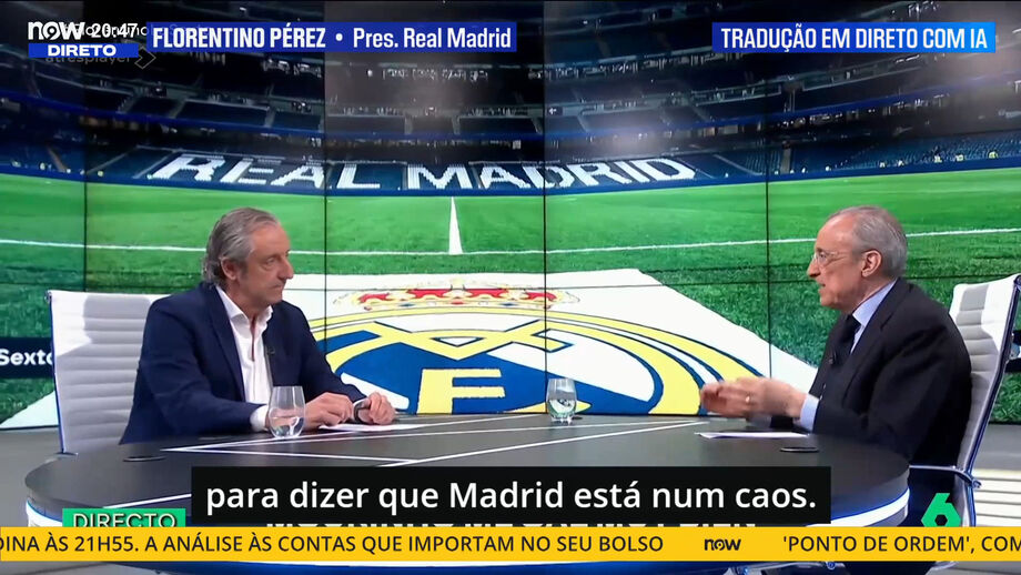 Presidente do Real Madrid foi questionado sobre o técnico do Benfica