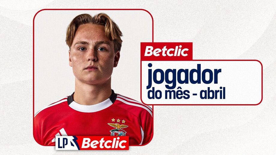 Schjelderup eleito o melhor jogador do mês de abril da Liga Betclic