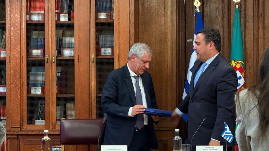 Fernando Santos marcou presença no Colóquio sobre as relações entre Portugal e Grécia, esta quinta-feira