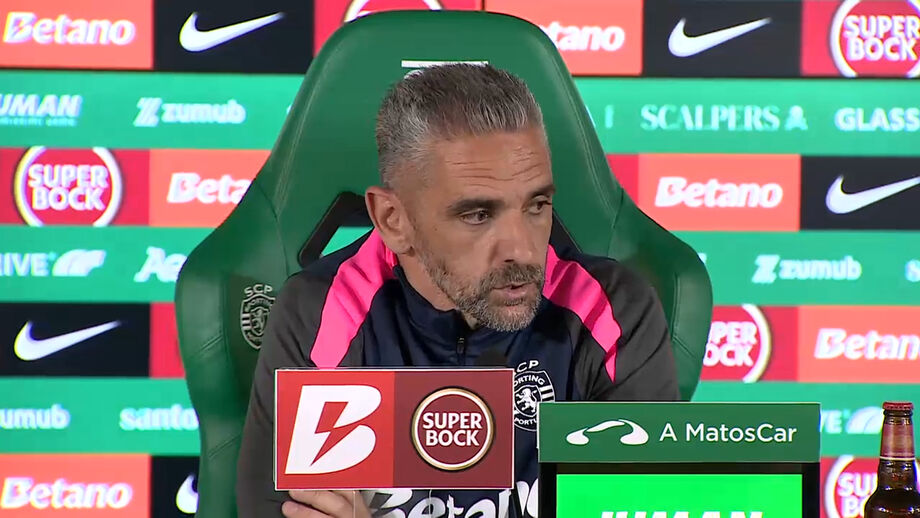 Treinador do Sporting falou sobre a exigência que impõem a si próprio