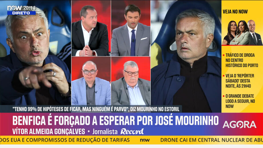 José Manuel Freitas, comentador Now, em declarações no programa 'Record na Hora'