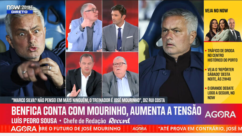 Luís Pedro Sousa, chefe de redação de Record, sobre indecisão no Benfica com possível saída de Mourinho