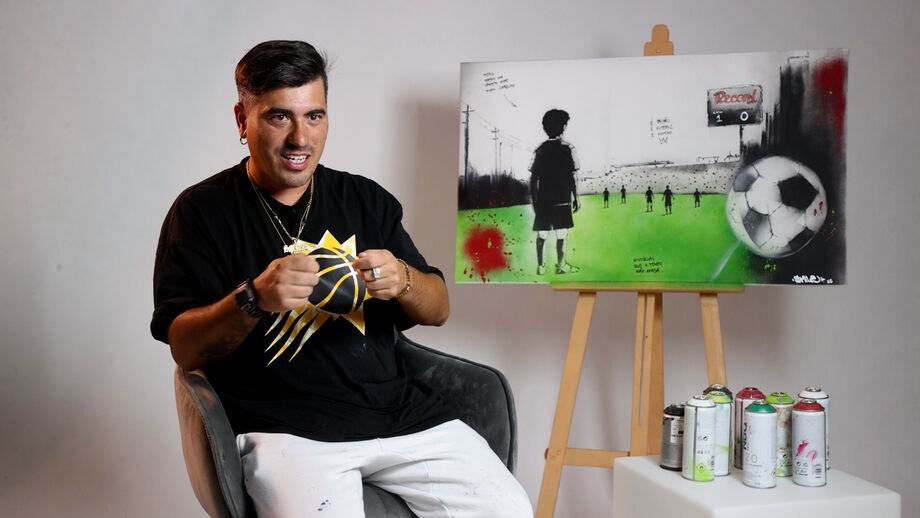 Ivo Santos, graffiter excelentíssimo, criou uma obra para Record, enquanto nos falou da sua história e das suas inspirações