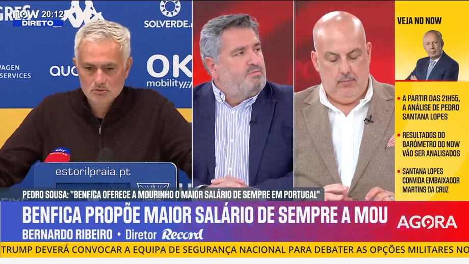 Diretor de Record analisa situação do ainda treinador encarnado