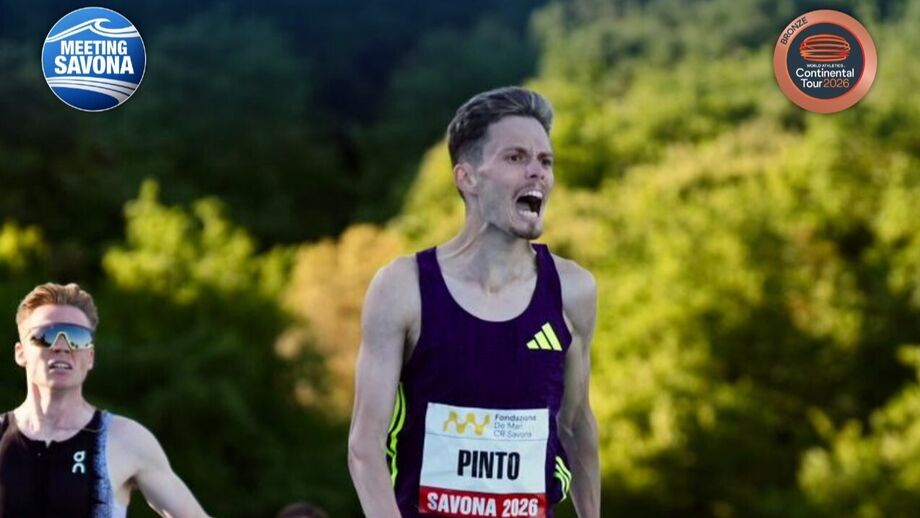 José Carlos Pinto vence prova de 1.500 metros em Savona, Itália