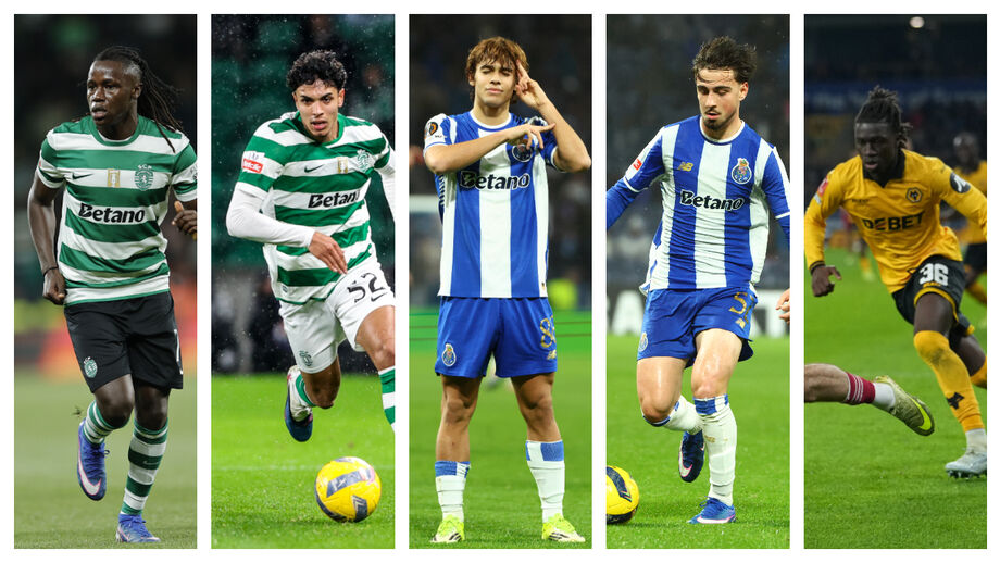 Quenda, João Simões, Rodrigo Mora, Martim Fernandes e Mateus Mané
