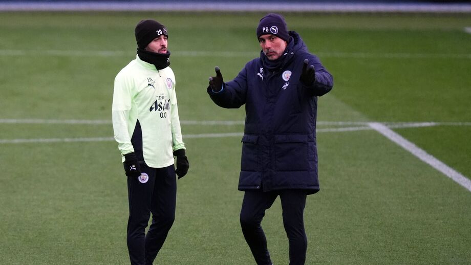 Bernardo e Guardiola juntos