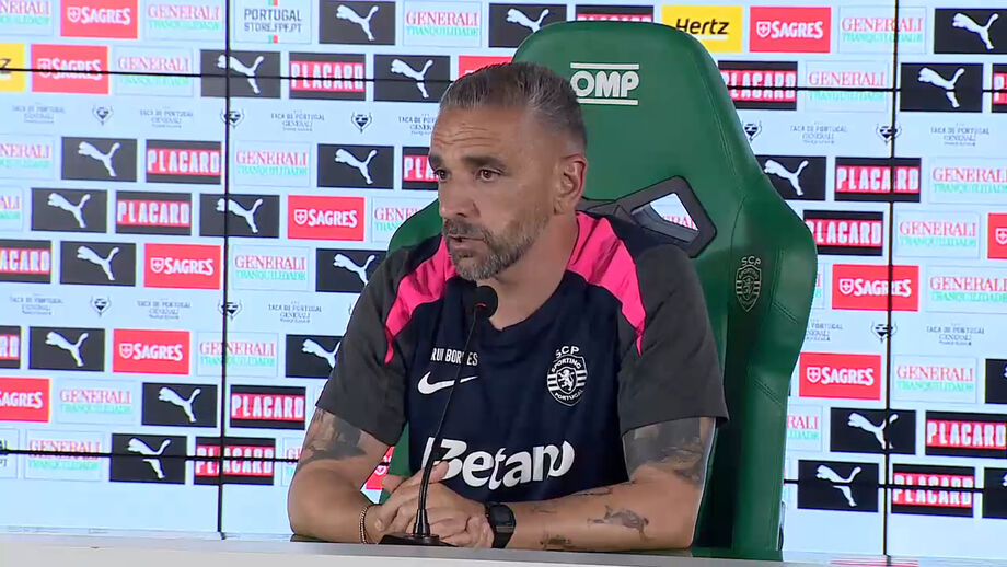 Treinador do Sporting lança final da Taça de Portugal