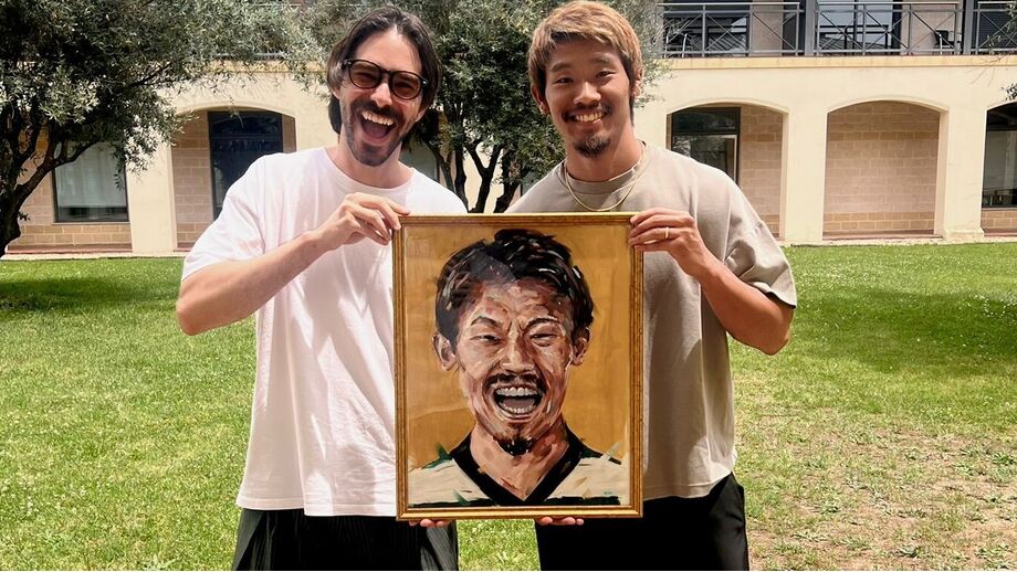 Gustavo Romano com Morita
