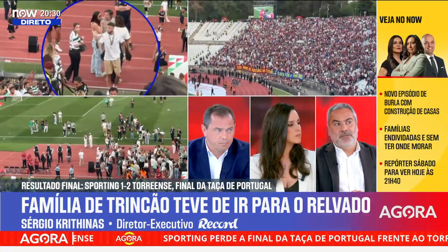 Sérgio Krithinas, diretor executivo de Record, após derrota dos leões frente ao Torreense na final da Taça