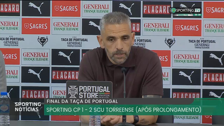 Treinador do Sporting garante estar tranquilo em relação ao futuro
