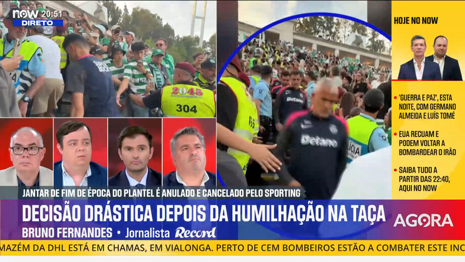 Bruno Fernandes, editor de Record, critica resultado e exibição dos leões no Jamor na final da Taça