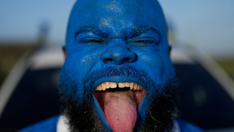 O mítico 'Blue Face' em destaque
