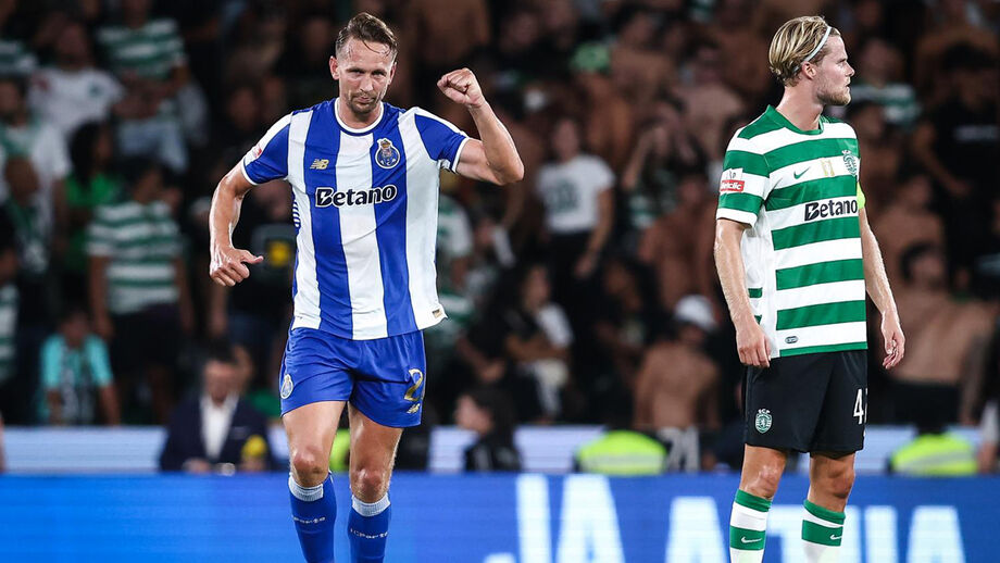 Luuk de Jong marcou o único golo com a camisola do FC Porto em Alvalade