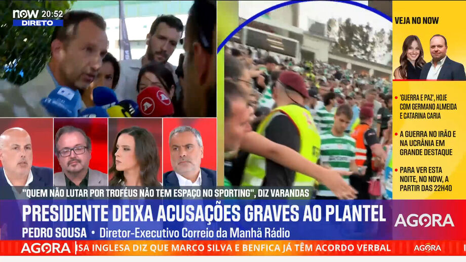 Sérgio Kritinhas e Pedro Sousa analisam discurso duro do presidente dos leões