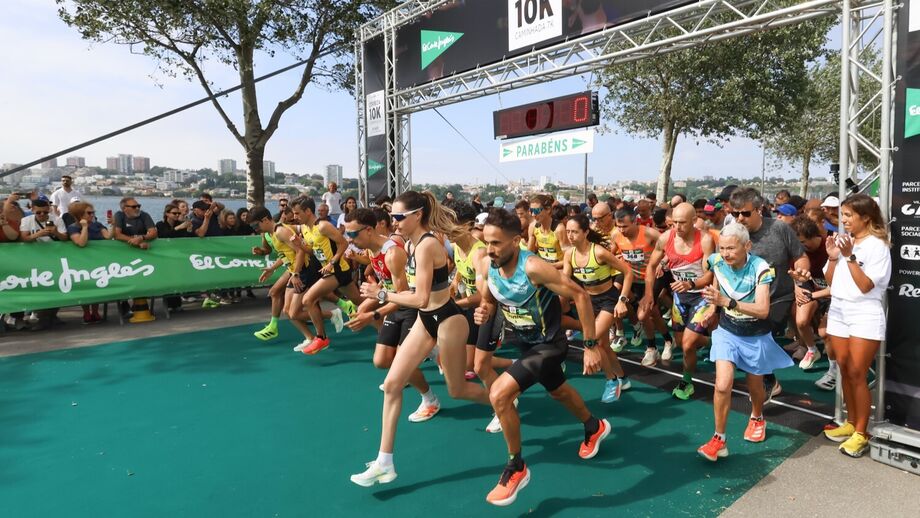 Atletas participam na Corrida El Corte Inglés Gaia Porto