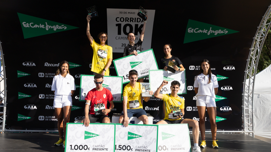 Vencedores da Corrida 20 Anos ECI Gaia Porto representam o Beira-Mar e o V. Guimarães
