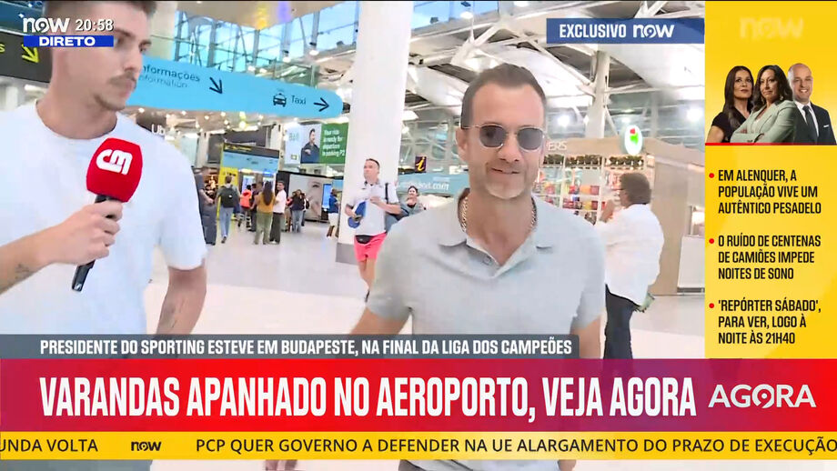 Presidente do Sporting não respondeu às perguntas do jornalista Gustavo Lourenço