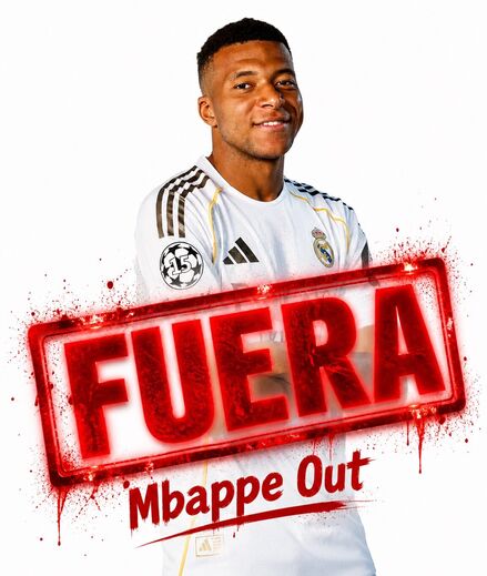 A montagem feita pelos adeptos do Real Madrid 