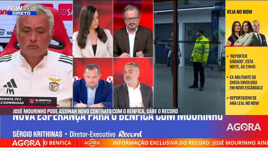 José Mourinho ainda está disponível para renovar com o Benfica