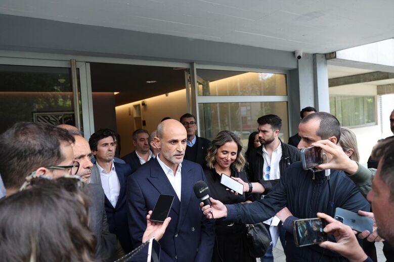 Rui Rodrigues em declarações aos jornalistas