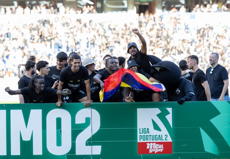 Académica festeja subida à 2.ª Liga