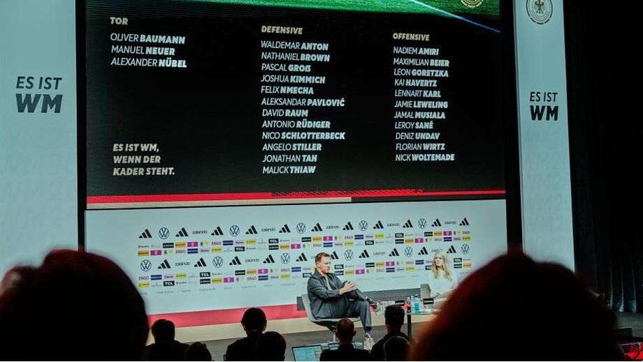 Nagelsmann já divulgou convocatória para o Mundial'2026