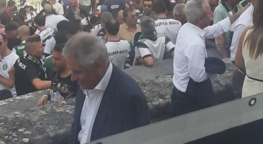 Luís Filipe Vieira no Jamor a assistir à final da Taça de Portugal