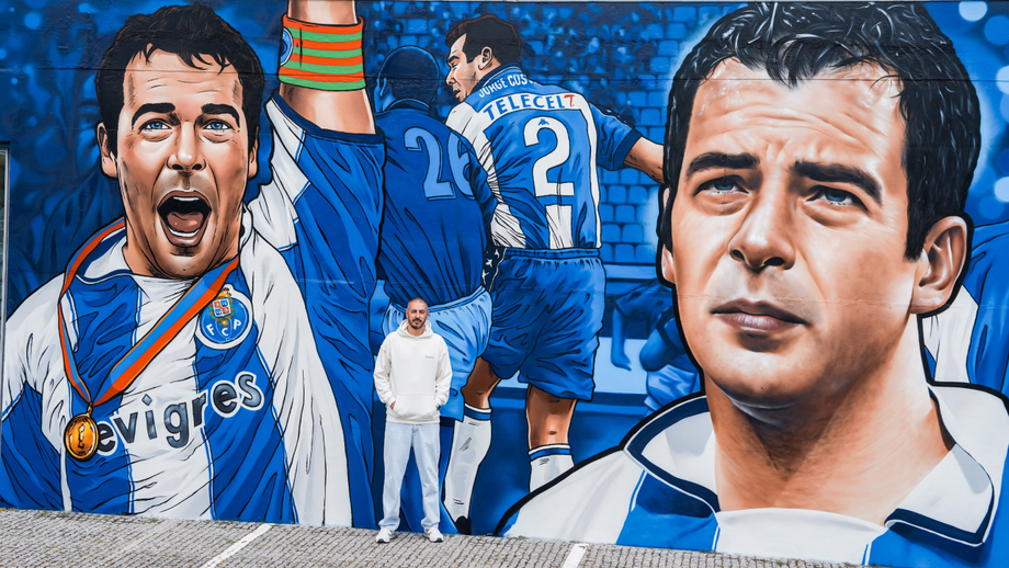 Jorge Costa homenageado em mural no Olival
