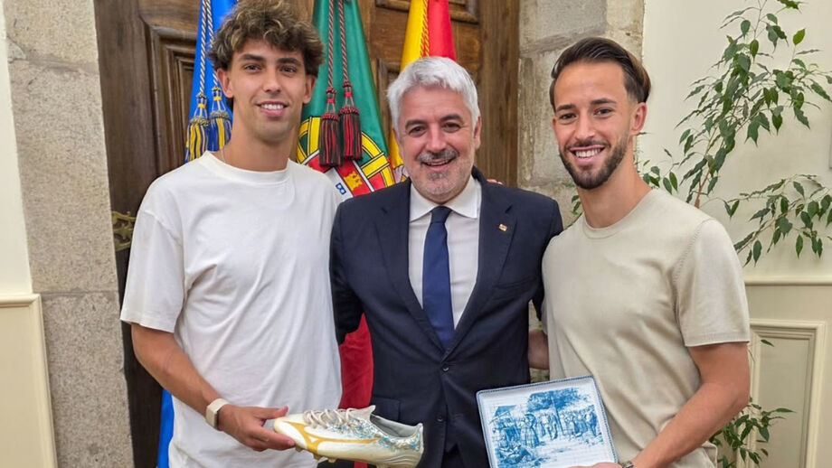 João Félix, João Azevedo (presidente da CM Viseu) e Hugo Félix