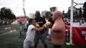 O centro do relvado do Parque de Jogos 1.º de Maio acolheu o ringue e este nunca esteve vazio! O boxe cativa multidões