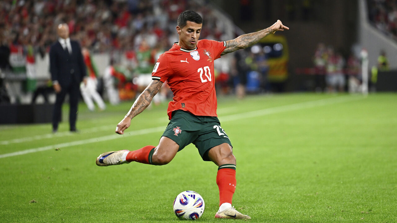 João Cancelo foi um dos convocados por Roberto Martínez para o Mundial'2026