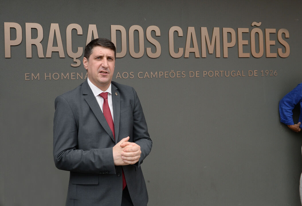 Carlos André Gomes na celebração do centenário da conquista do Campeonato de Portugal pelo Marítimo