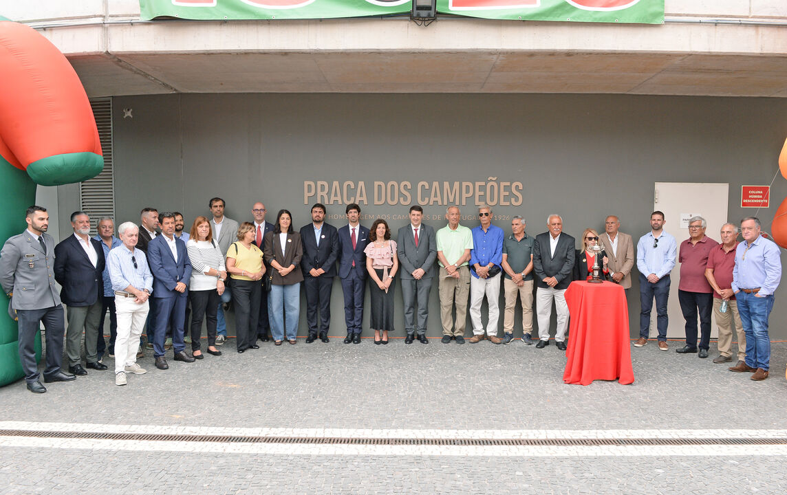 Figuras do clube apadrinharam homenagem aos campeões de Portugal de 1925/26