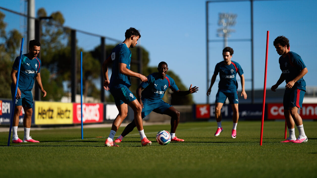 Gonçalo Ramos, Matheus, Nuno Mendes, Vitinha e João Neves já trabalham