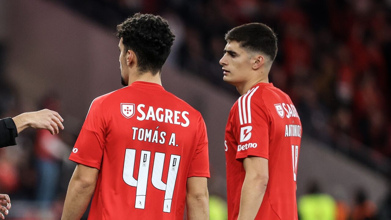 Tomás Araújo e António Silva são os únicos centrais do Benfica