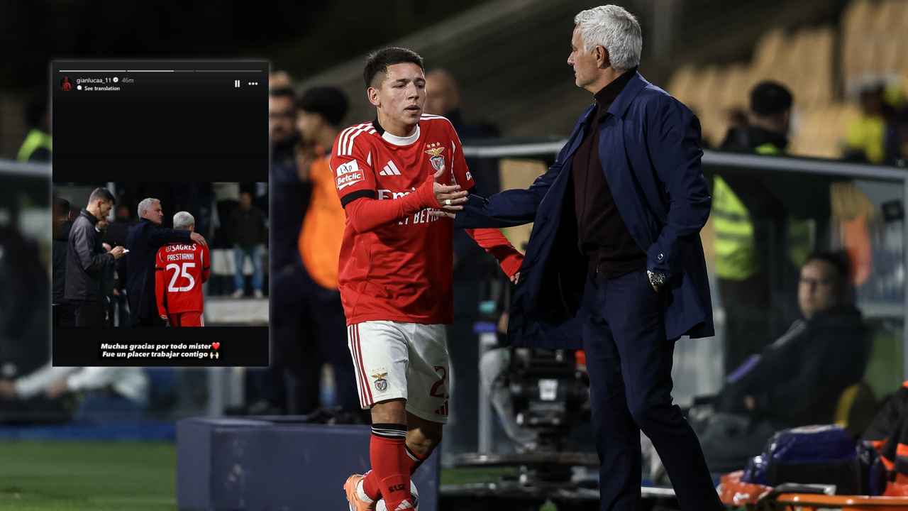A mensagem de Prestianni a José Mourinho