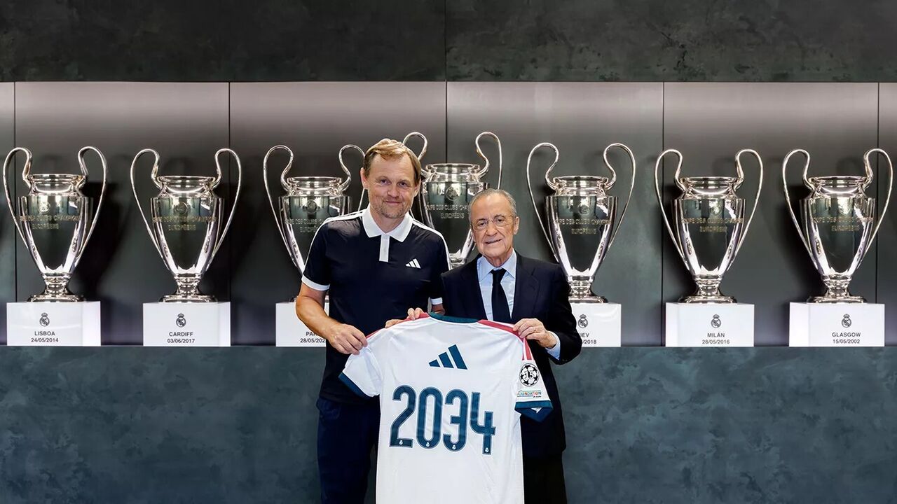 Real Madrid renova parceria com a adidas até 2034