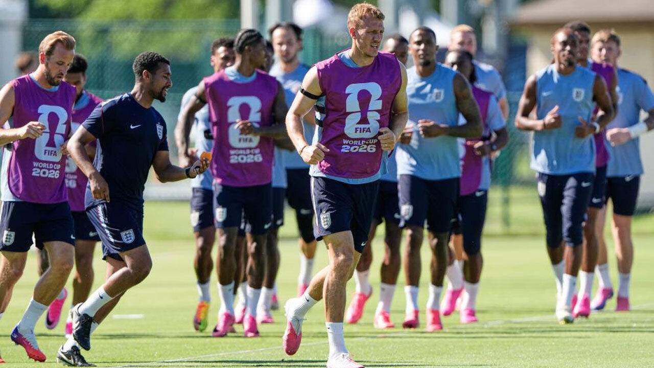 Seleção inglesa treina em Kansas City