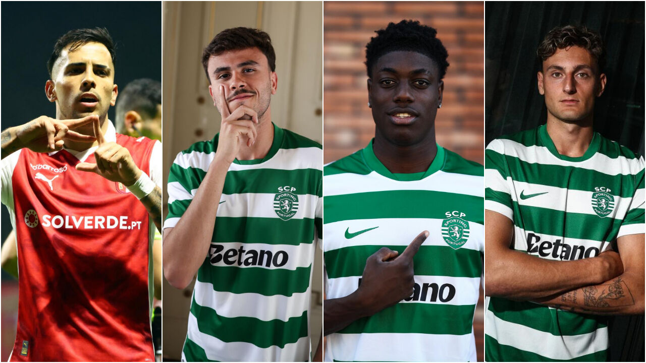 Reforços do Sporting com a mira afinada: Zalazar, Pedro Lima, Doumbia e Silas Andersen marcaram mais de 40 golos em 2025/26