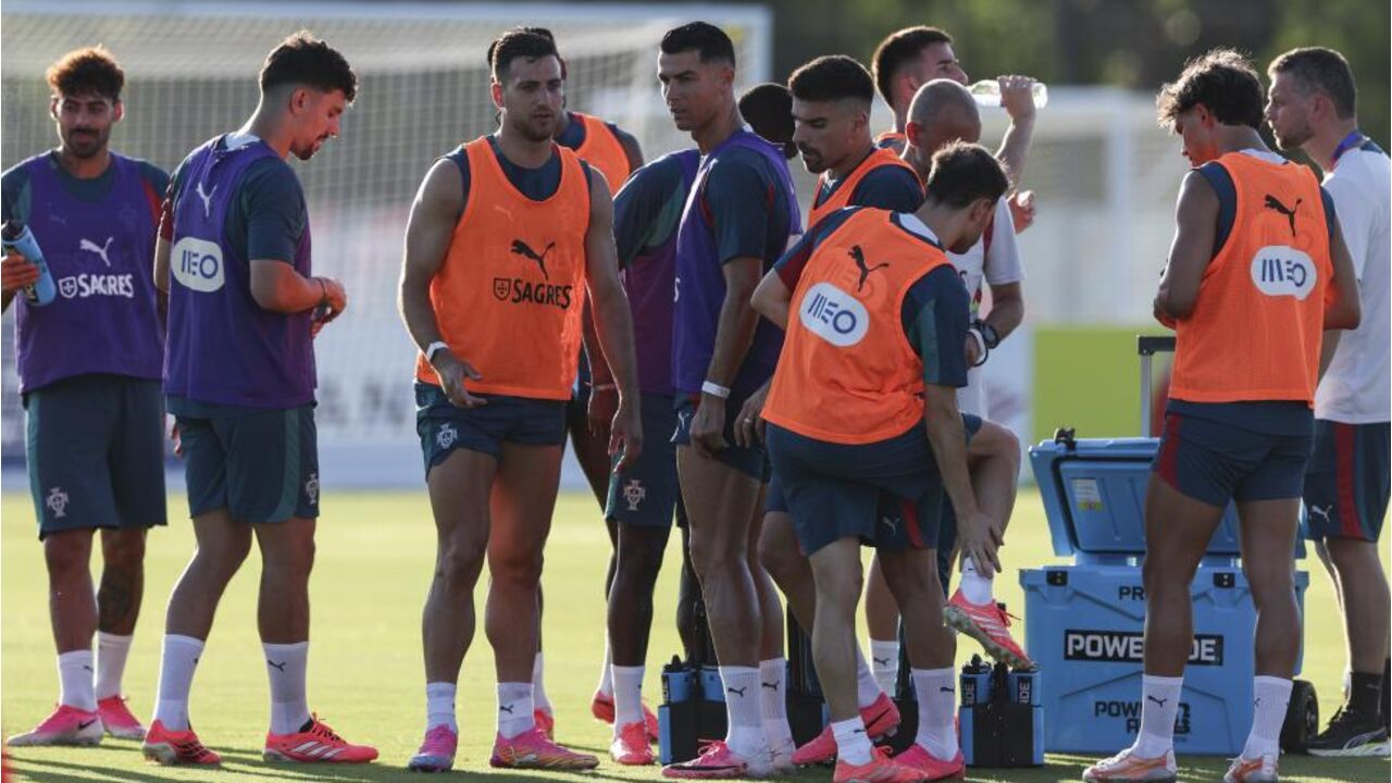 Treino da seleção em solo norte-americano