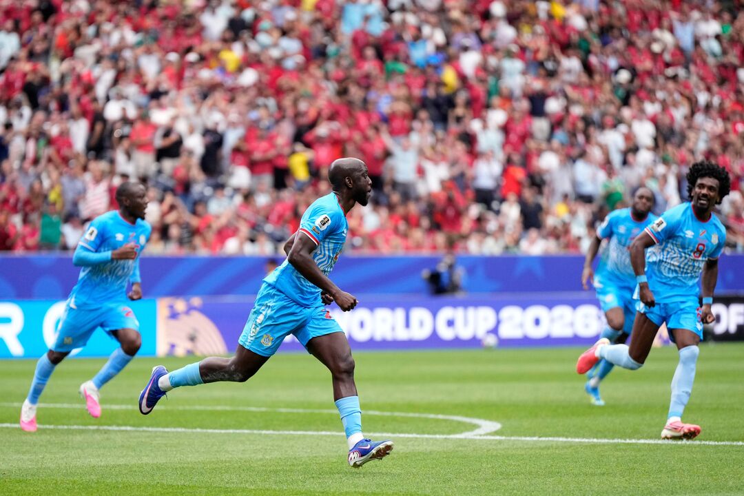 Yoane Wissa celebra golo contra Portugal
