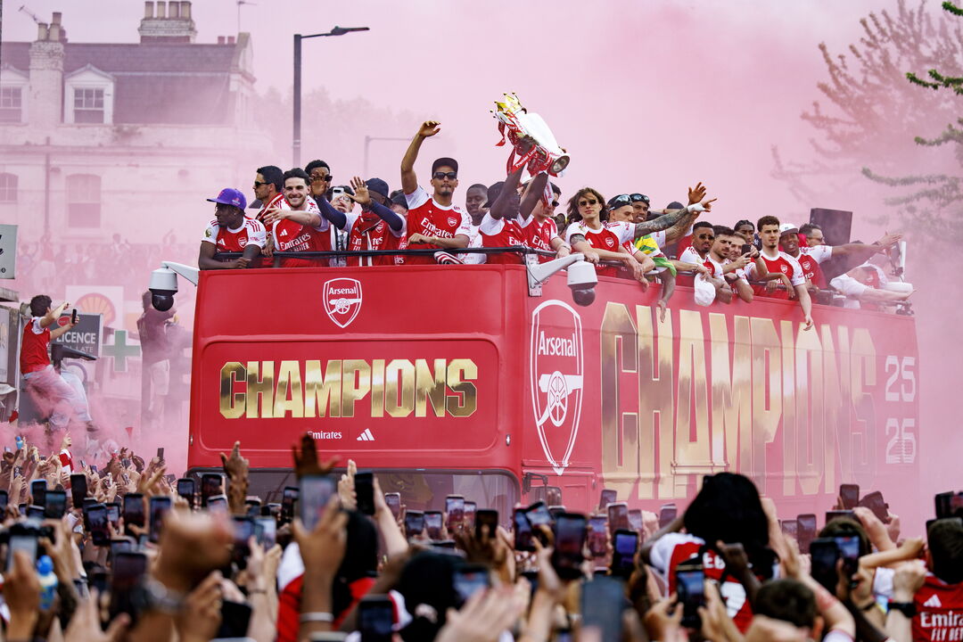 Arsenal festeja título de campeão