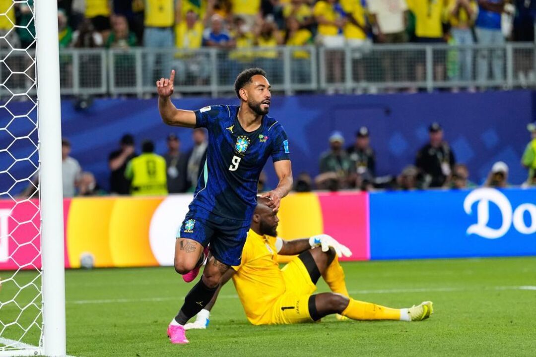 Matheus Cunha marca no Brasil-Haiti