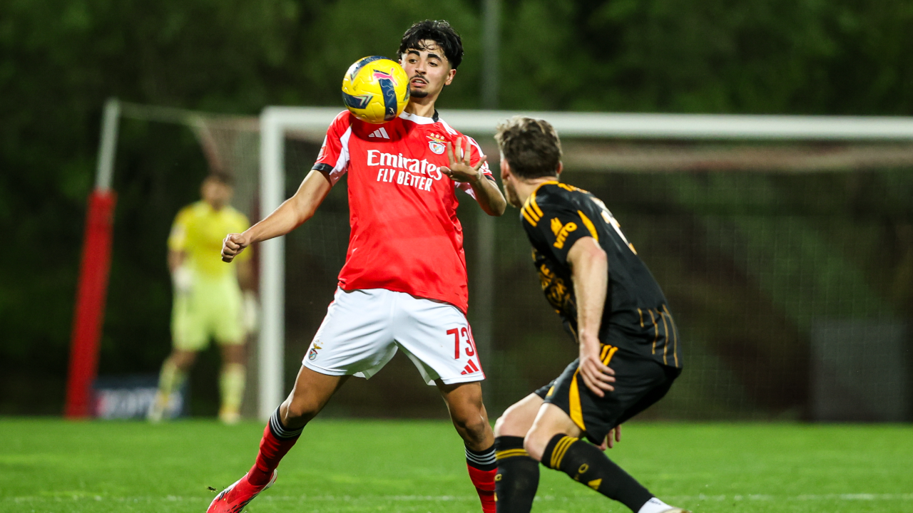 Miguel Figueiredo em ação no Benfica B