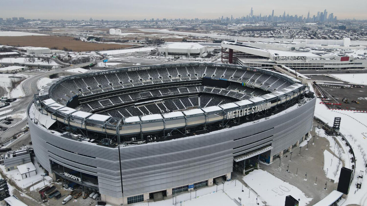 Vista geral do MetLife Stadium