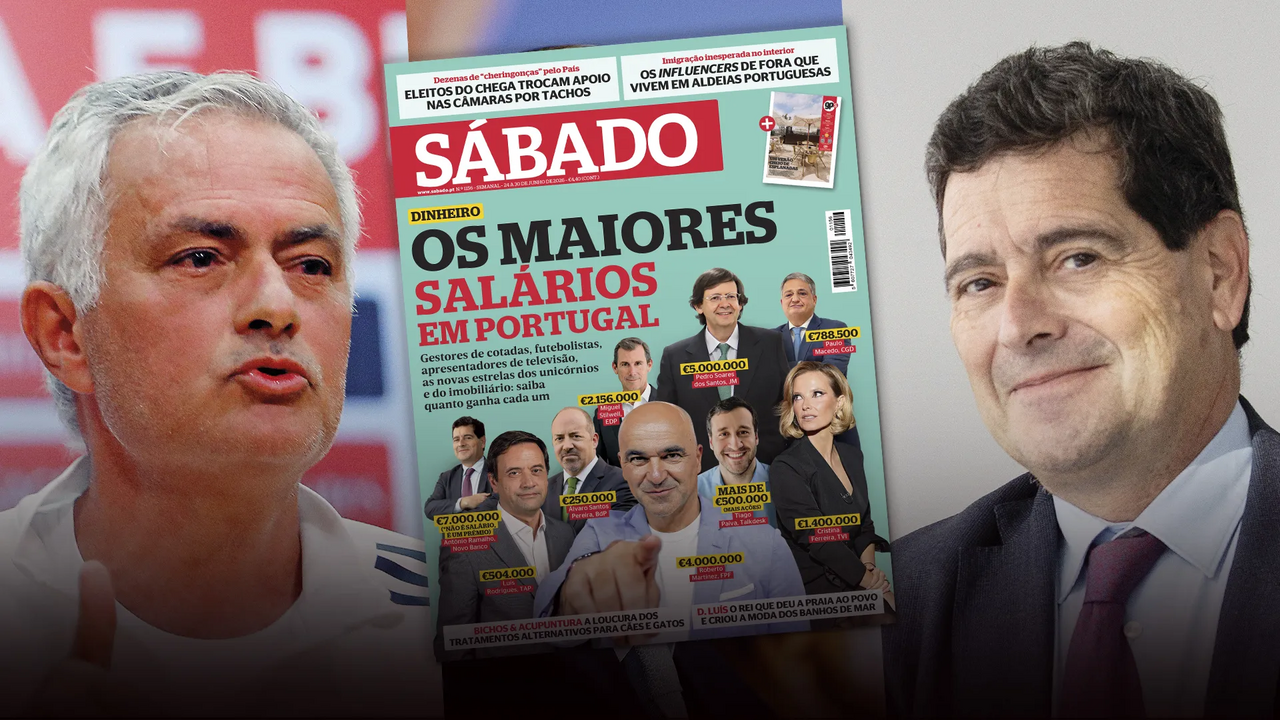 'Sábado' revela quem ganha mais em Portugal